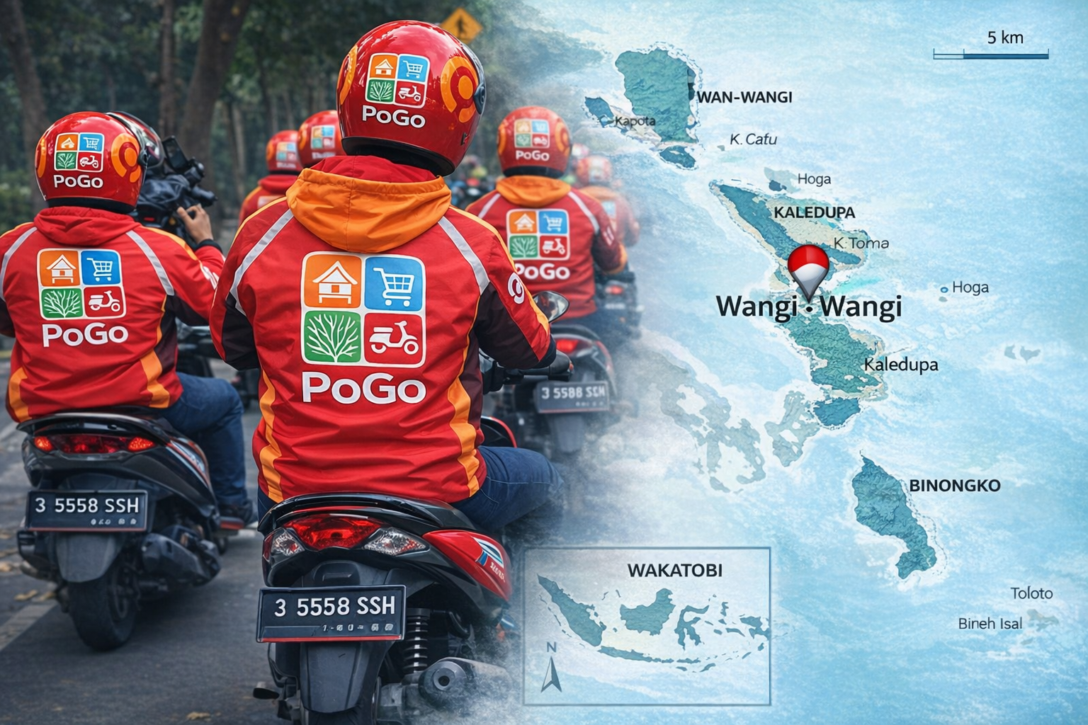 PoGo Kini Resmi Online di Wakatobi